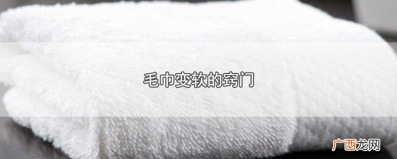 毛巾变软可以用醋浸泡吗 毛巾变软的窍门