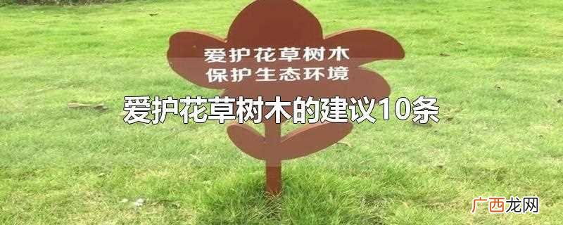 爱护花草树木的建议10条幼儿园 爱护花草树木的建议10条