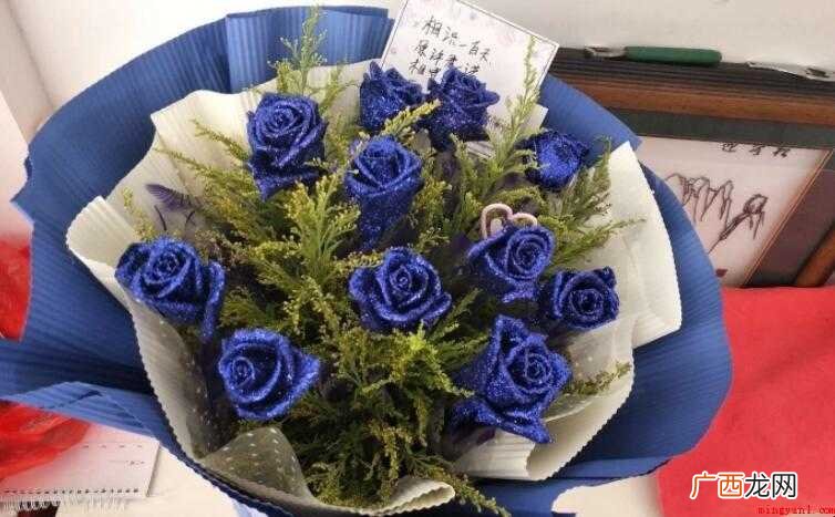 9朵蓝色妖姬花语是什么