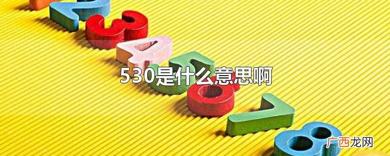 530是的意思为:我想你 530是什么意思啊