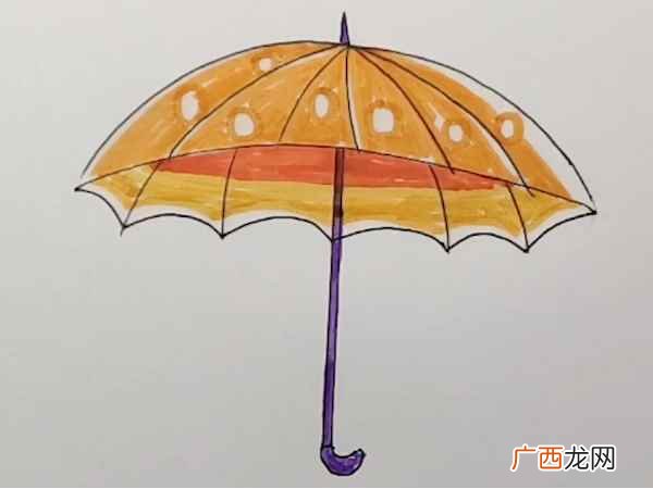 雨伞简笔画简单又好看 雨伞简笔画