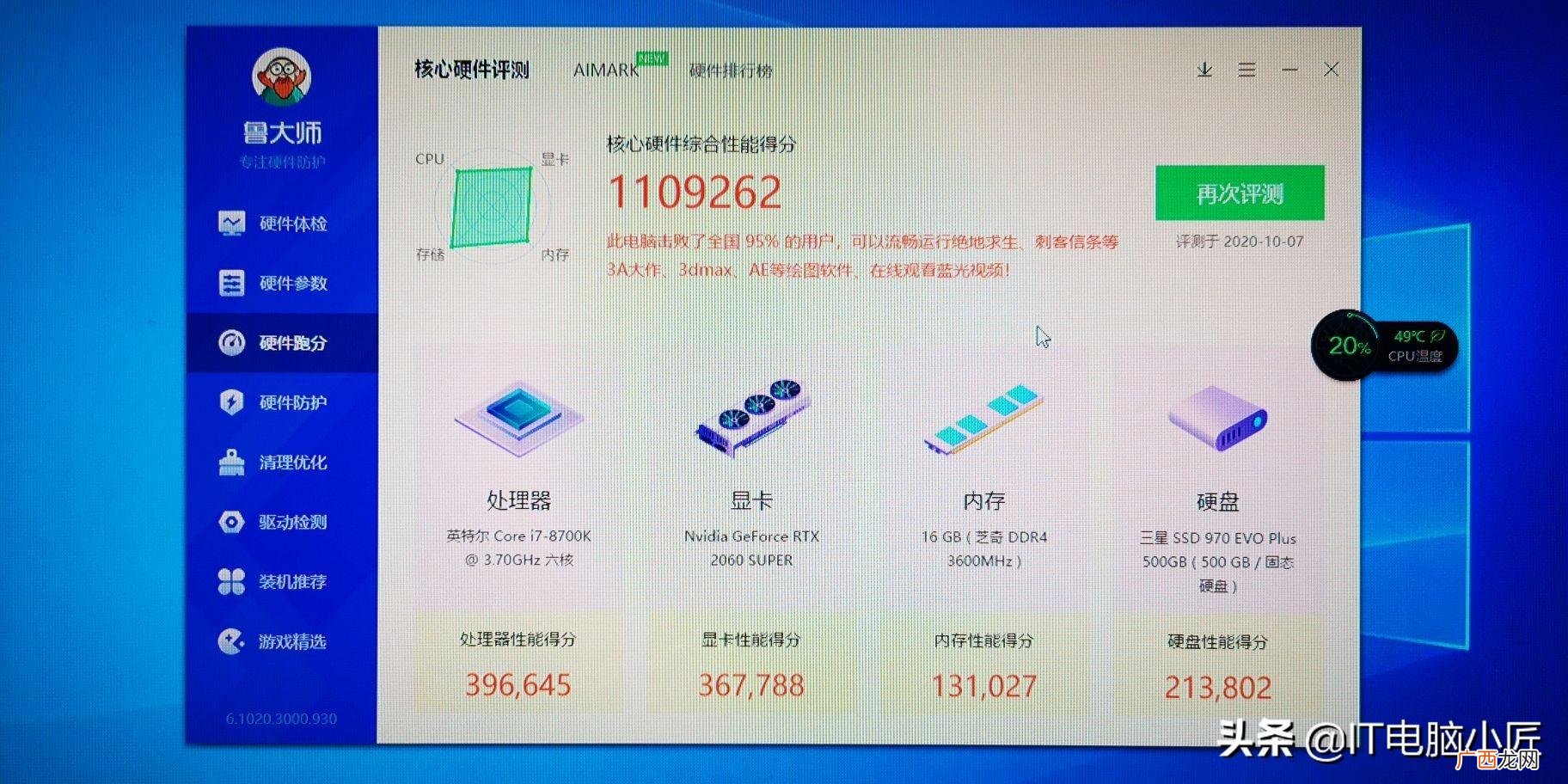 电脑主机跑分一定靠谱吗 电脑鲁大师跑分多少算好