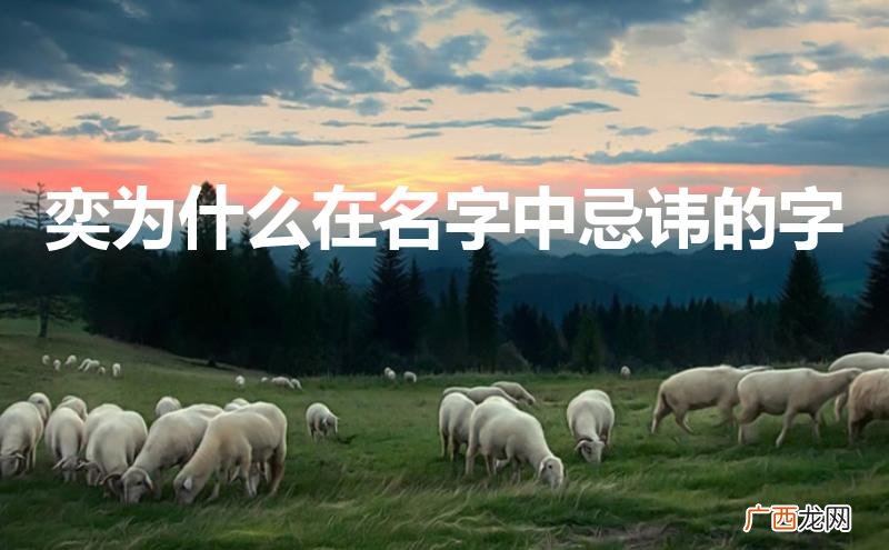 奕为什么在名字中忌讳的字奕奕奕 奕为什么在名字中忌讳的字