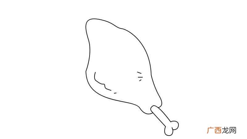 鸡腿怎么搭配才好看 鸡腿简笔画