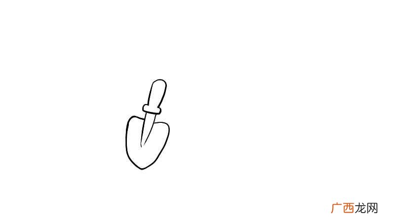 如何画一个圆圈的铲子 儿童铲沙玩具简笔画怎么画