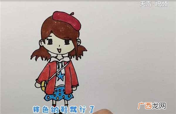 头发怎么画 现代服饰简笔画