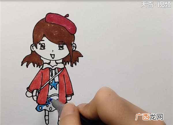 头发怎么画 现代服饰简笔画