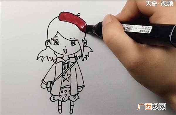 头发怎么画 现代服饰简笔画
