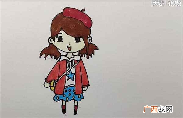 头发怎么画 现代服饰简笔画
