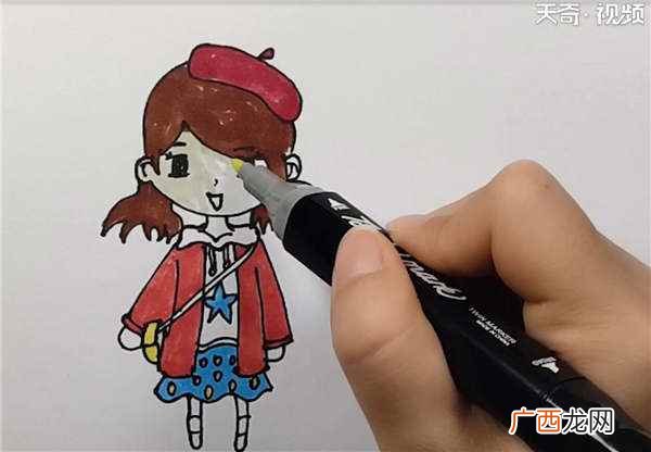头发怎么画 现代服饰简笔画