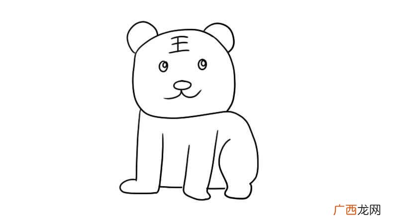 用数字5画老虎的简笔画 数字5画老虎简笔画