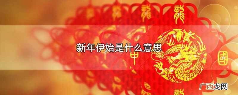 新年伊始是新年开始的意思 新年伊始是什么意思