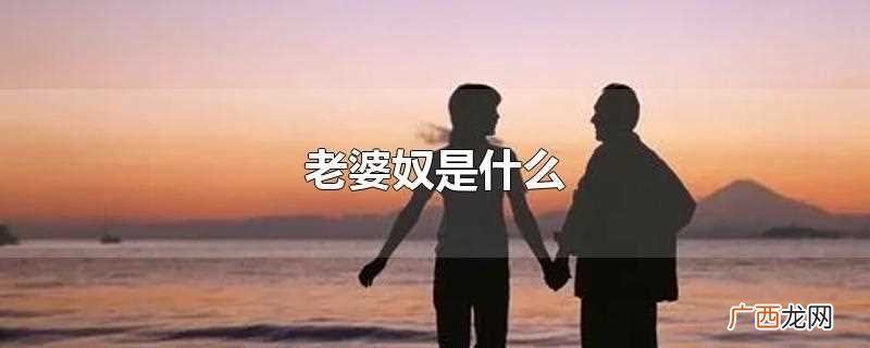 老婆奴是指当下女性对好老公标准的一种借指 老婆奴是什么