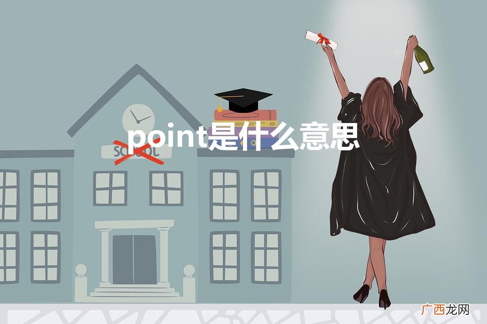 英文point的中文翻译 point是什么意思
