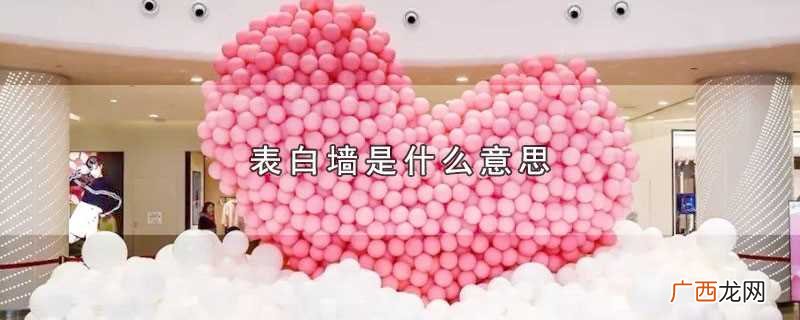 网络上的表白墙有哪些含义 表白墙是什么意思