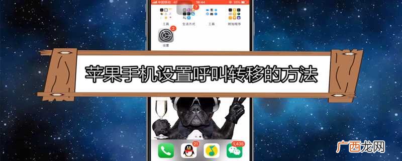 苹果手机设置呼叫转移需要点击桌面设置程序 呼叫转移怎么设置