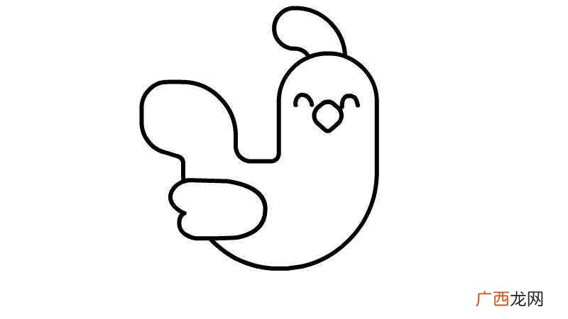 画公鸡简笔画的教程 公鸡卡通画简笔画