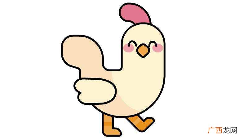 画公鸡简笔画的教程 公鸡卡通画简笔画