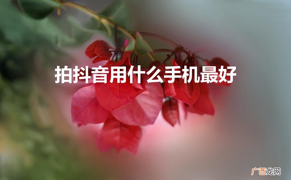 什么手机拍抖音粉丝最多 拍抖音用什么手机最好