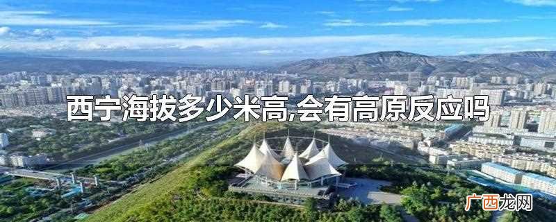 西宁海拔多少米高有高原反应吗 西宁海拔多少米高