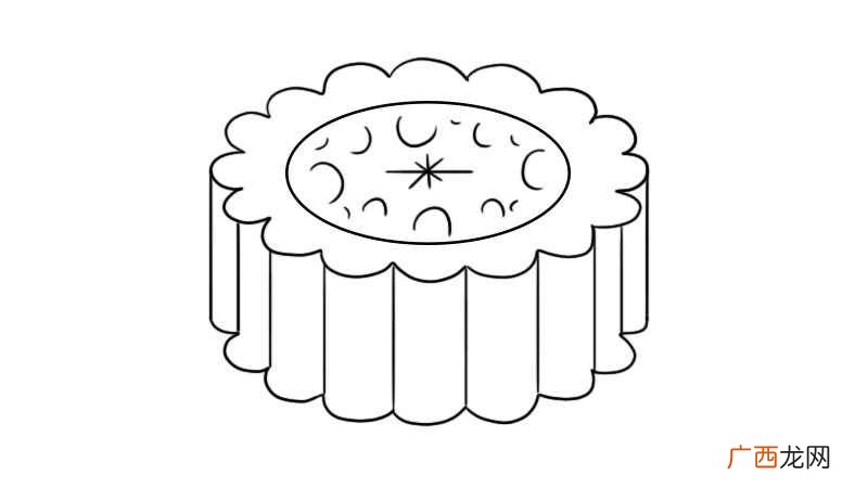 月饼涂上颜色就可以了! 月饼简笔画怎么画
