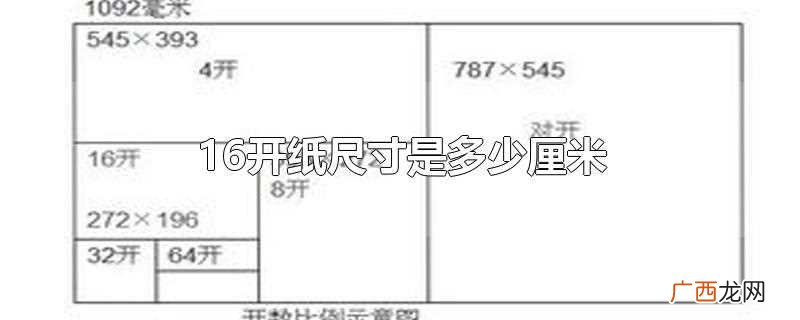 16开纸尺寸:大度为21cm 16开纸尺寸是多少厘米