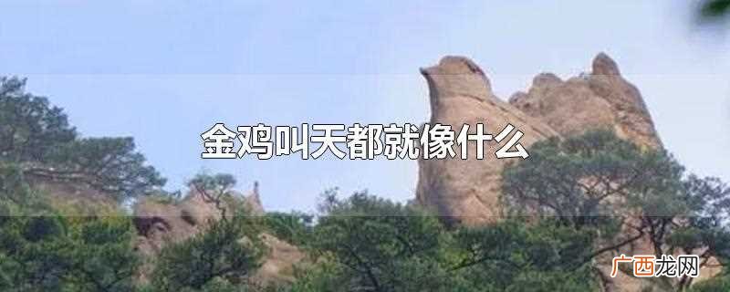 金鸡叫天都啥意思 金鸡叫天都的特点是什么
