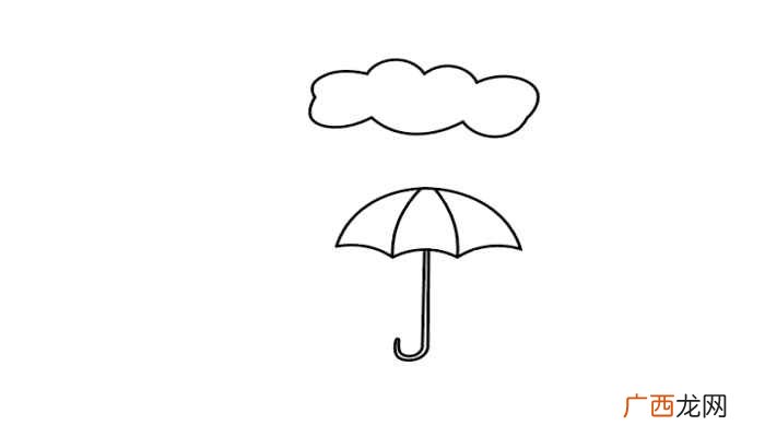 画一朵白云的元素有哪些 下雨的画