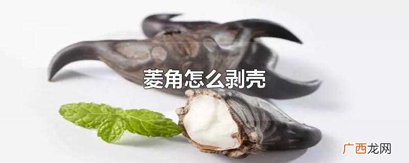 菱角一般可以用手直接剥开壳 菱角怎么剥壳