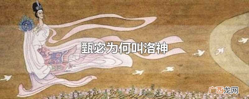 洛神和甄宓是什么关系 甄宓为何叫洛神
