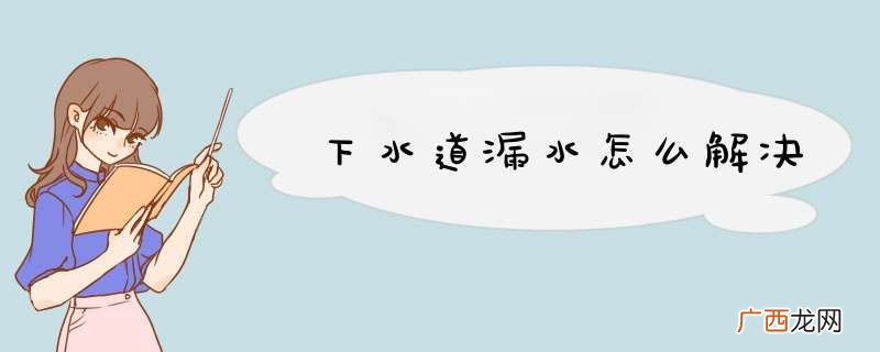 下水道漏水怎么解决