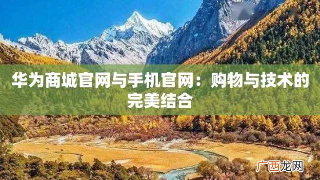 华为商城官网与手机官网：购物与技术的完美结合