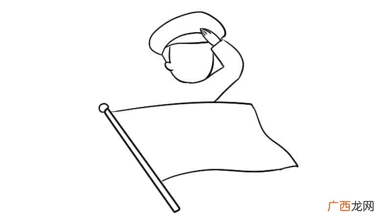 敬礼简笔画小学生 敬礼简笔画