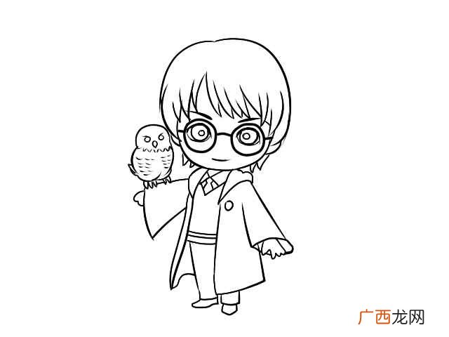 哈利波特简笔画简单又漂亮 哈利波特简笔画