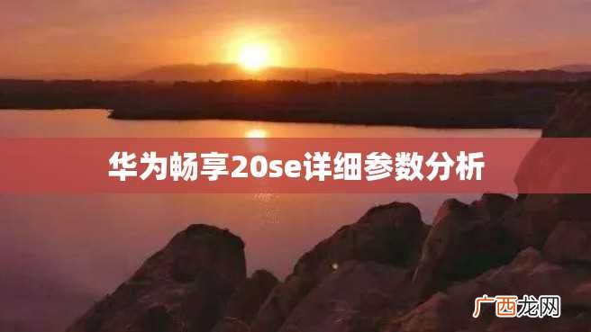华为畅享20se详细参数分析