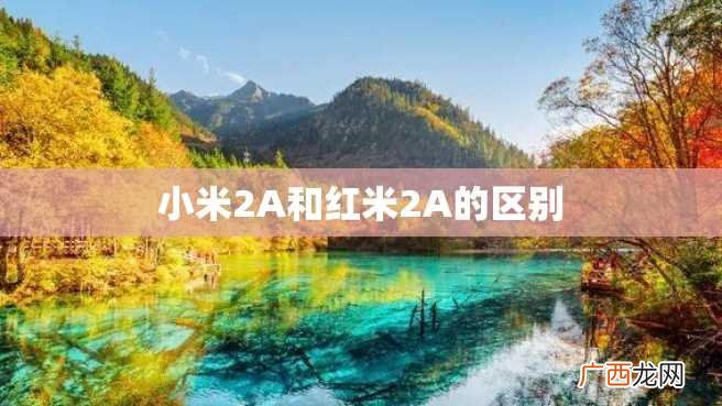 小米2A和红米2A的区别