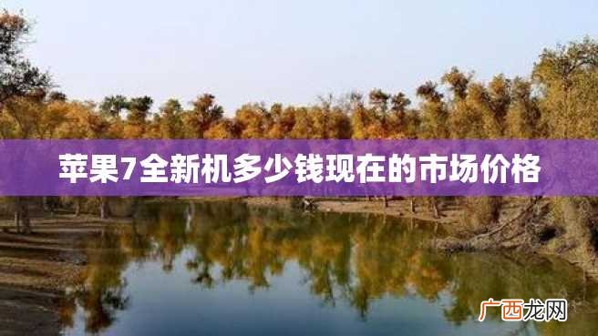 苹果7全新机多少钱现在的市场价格
