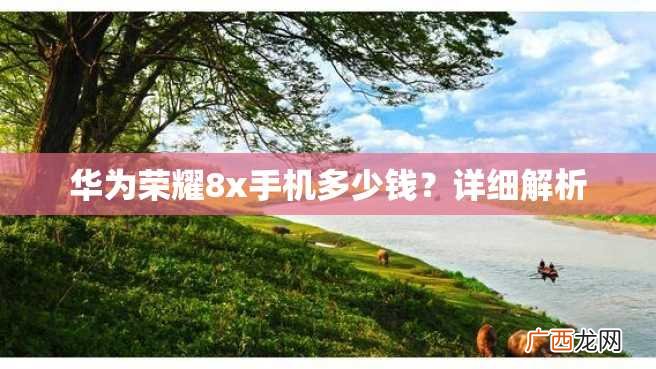 华为荣耀8x手机多少钱？详细解析