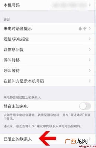 苹果手机骚扰拦截在哪里找