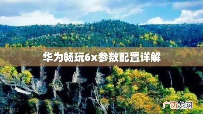 华为畅玩6x参数配置详解