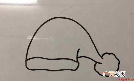 圣诞帽子简笔画怎么画