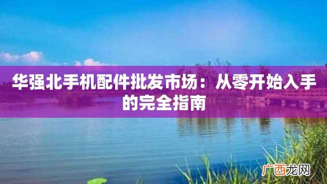 华强北手机配件批发市场：从零开始入手的完全指南