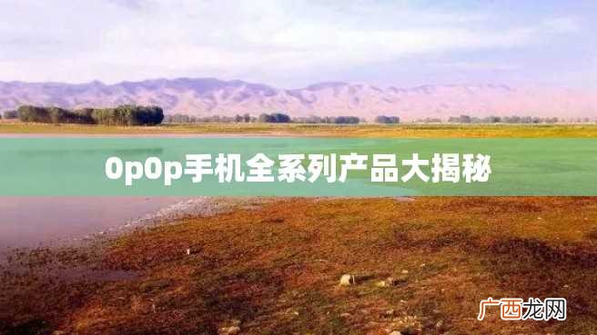 0p0p手机全系列产品大揭秘