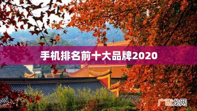手机排名前十大品牌2023