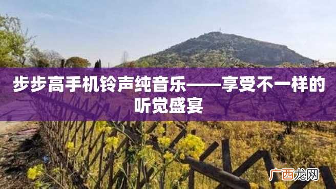 步步高手机铃声纯音乐——享受不一样的听觉盛宴