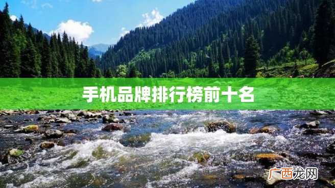手机品牌排行榜前十名