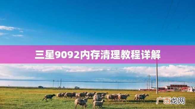 三星9092内存清理教程详解
