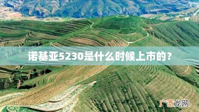 诺基亚5230是什么时候上市的？
