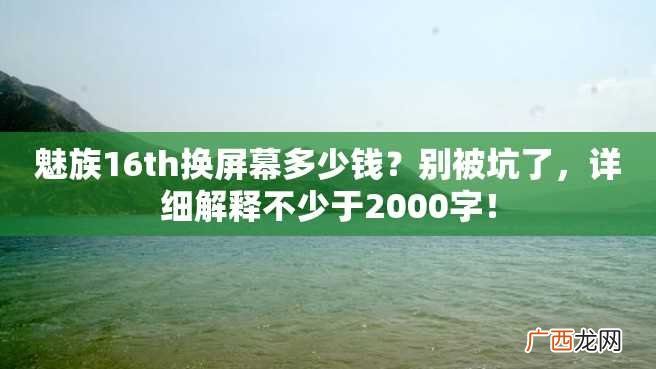 魅族16th换屏幕多少钱？别被坑了，详细解释不少于2000字！