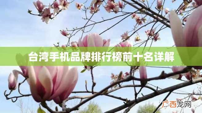 台湾手机品牌排行榜前十名详解